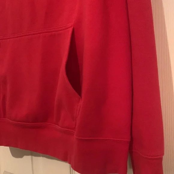 The North Face Red Jacket with Hood and Black Logo - Picture 9 of 10